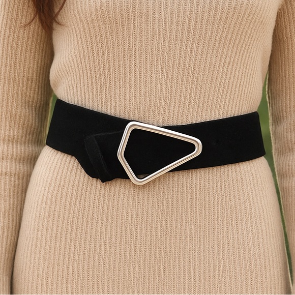 Express Accessories - Express Suede Buckle Belt